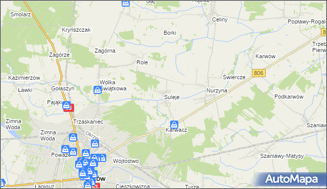 mapa Suleje, Suleje na mapie Targeo