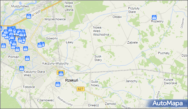 mapa Susk Stary, Susk Stary na mapie Targeo