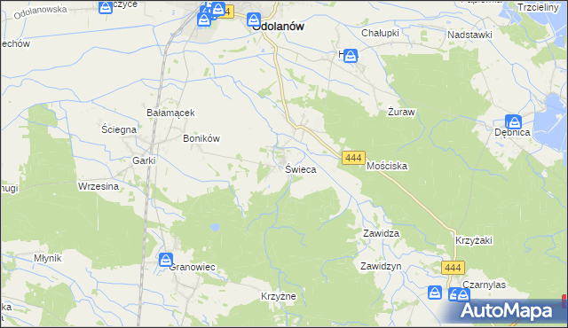 mapa Świeca, Świeca na mapie Targeo