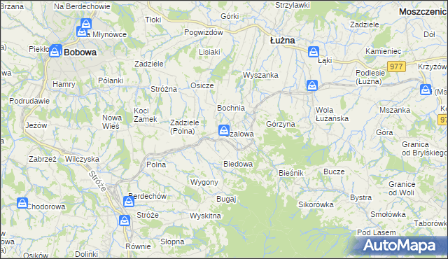 mapa Szalowa, Szalowa na mapie Targeo