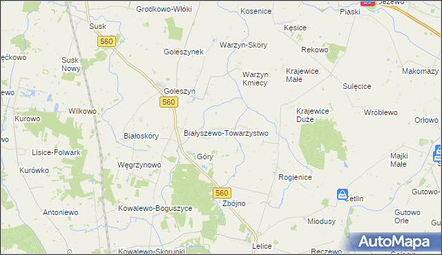 mapa Szczepanki gmina Sierpc, Szczepanki gmina Sierpc na mapie Targeo