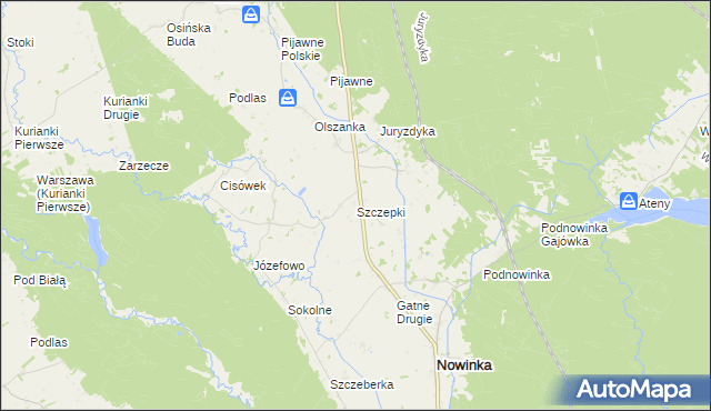 mapa Szczepki, Szczepki na mapie Targeo
