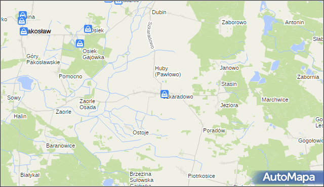 mapa Szkaradowo, Szkaradowo na mapie Targeo