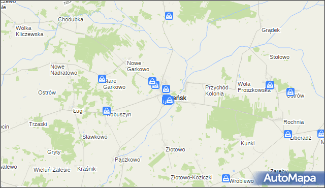 mapa Szreńsk, Szreńsk na mapie Targeo