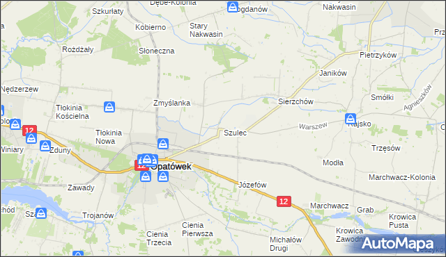 mapa Szulec, Szulec na mapie Targeo