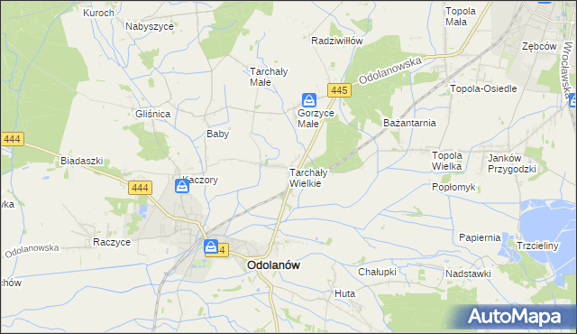 mapa Tarchały Wielkie, Tarchały Wielkie na mapie Targeo