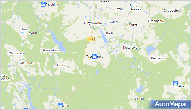 mapa Tarmno, Tarmno na mapie Targeo