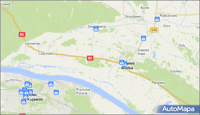 mapa Toporzysko gmina Zławieś Wielka, Toporzysko gmina Zławieś Wielka na mapie Targeo