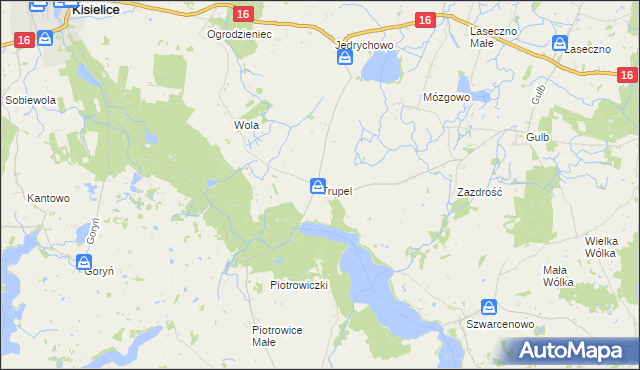 mapa Trupel, Trupel na mapie Targeo