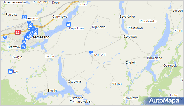 mapa Trzemżal, Trzemżal na mapie Targeo