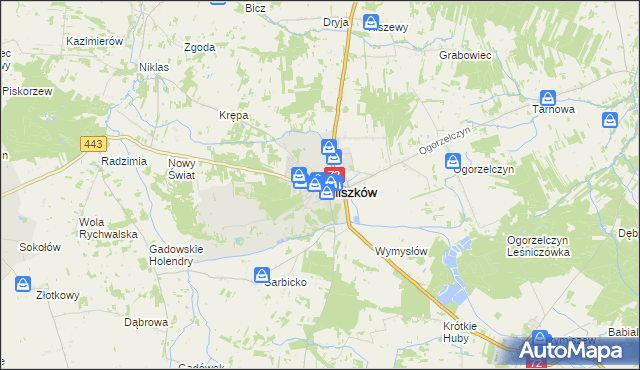 mapa Tuliszków, Tuliszków na mapie Targeo