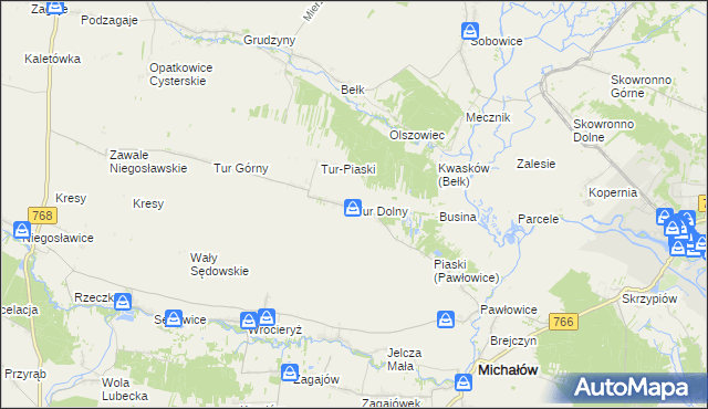 mapa Tur Dolny, Tur Dolny na mapie Targeo
