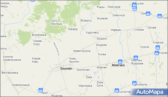 mapa Wichernik, Wichernik na mapie Targeo