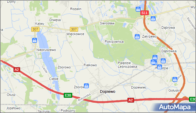 mapa Więckowice Leśniczówka, Więckowice Leśniczówka na mapie Targeo