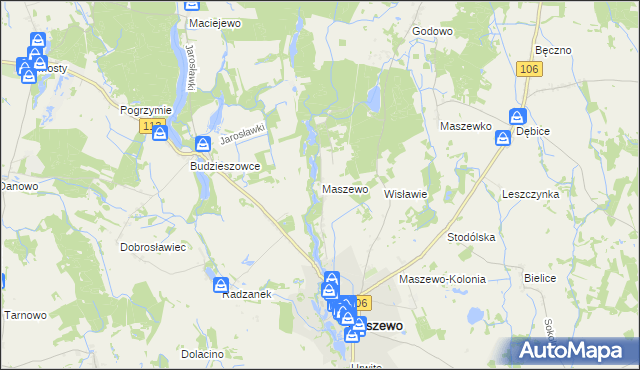 mapa Wisławie, Wisławie na mapie Targeo