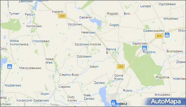 mapa Wiszczelice, Wiszczelice na mapie Targeo