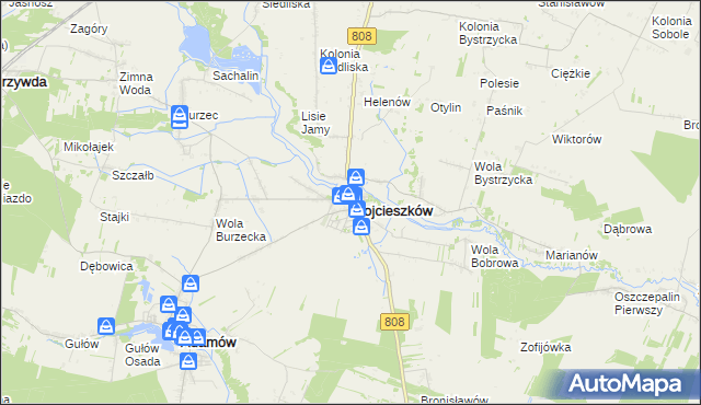 mapa Wojcieszków, Wojcieszków na mapie Targeo