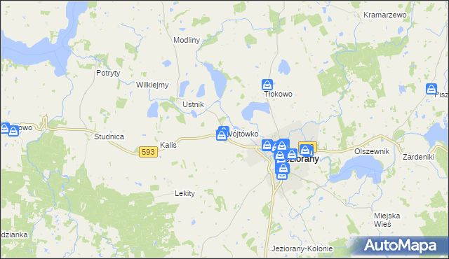 mapa Wójtówko, Wójtówko na mapie Targeo