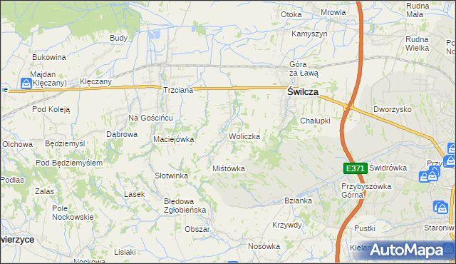 mapa Woliczka, Woliczka na mapie Targeo