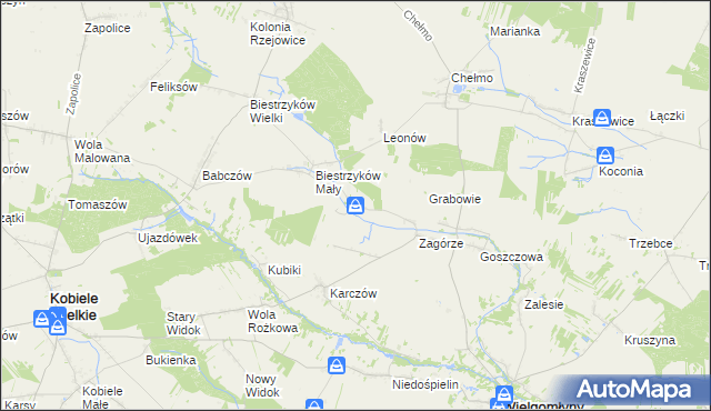 mapa Wólka Włościańska, Wólka Włościańska na mapie Targeo