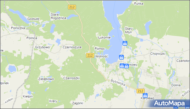 mapa Wolność, Wolność na mapie Targeo