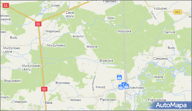 mapa Wygranka gmina Krzykosy, Wygranka gmina Krzykosy na mapie Targeo