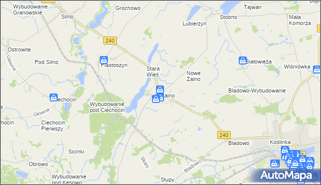 mapa Żalno, Żalno na mapie Targeo