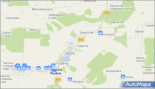 mapa Żdżanne, Żdżanne na mapie Targeo