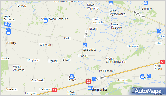 mapa Zdziebórz, Zdziebórz na mapie Targeo