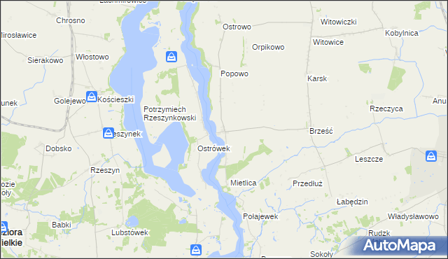 mapa Złotowo gmina Kruszwica, Złotowo gmina Kruszwica na mapie Targeo