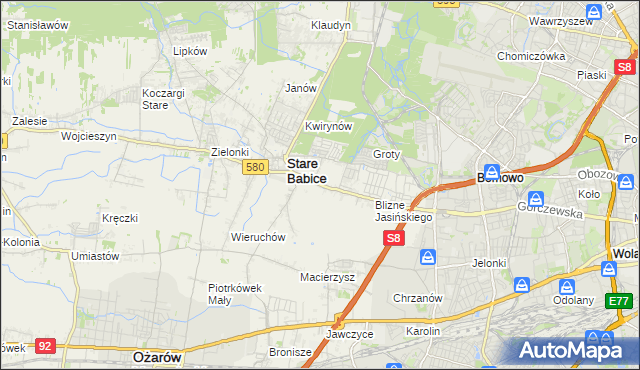 mapa Latchorzew, Latchorzew na mapie Targeo