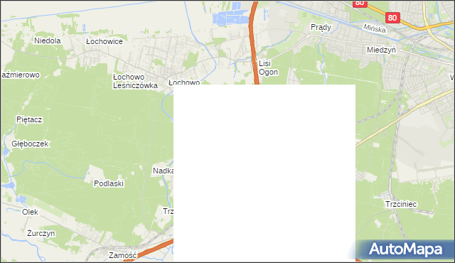 mapa Drzewce gmina Białe Błota, Drzewce gmina Białe Błota na mapie Targeo