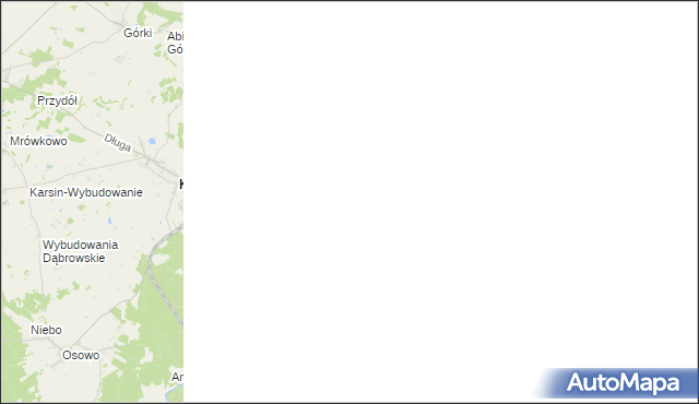 mapa Miedzno gmina Karsin, Miedzno gmina Karsin na mapie Targeo