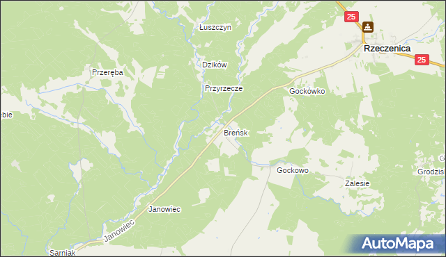 mapa Breńsk, Breńsk na mapie Targeo