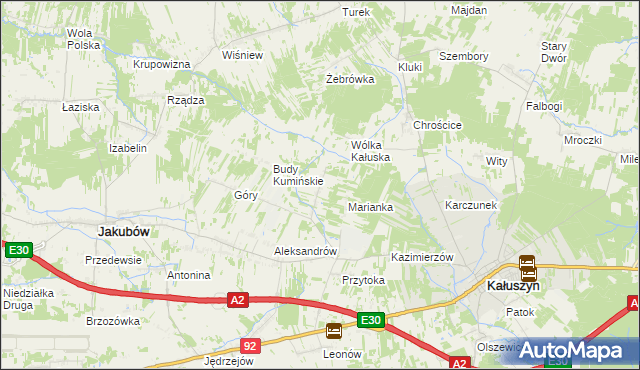 mapa Budy Przytockie, Budy Przytockie na mapie Targeo