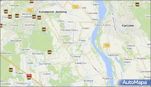 mapa Cieciszew, Cieciszew na mapie Targeo