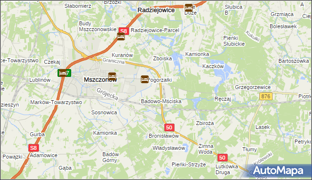 mapa Ciemno-Gnojna, Ciemno-Gnojna na mapie Targeo