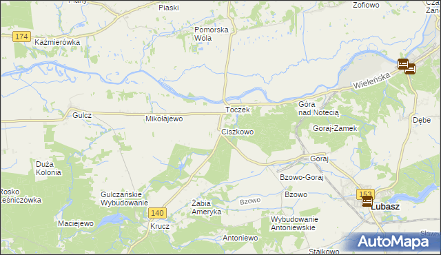 mapa Ciszkowo, Ciszkowo na mapie Targeo