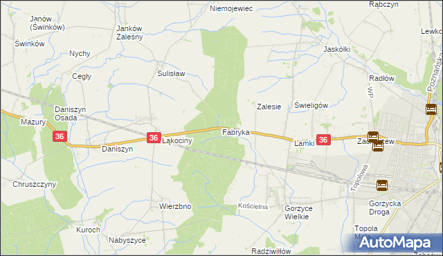 mapa Fabryka, Fabryka na mapie Targeo