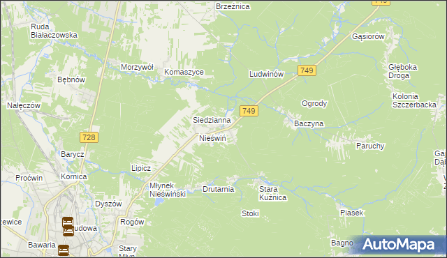 mapa Fidor, Fidor na mapie Targeo