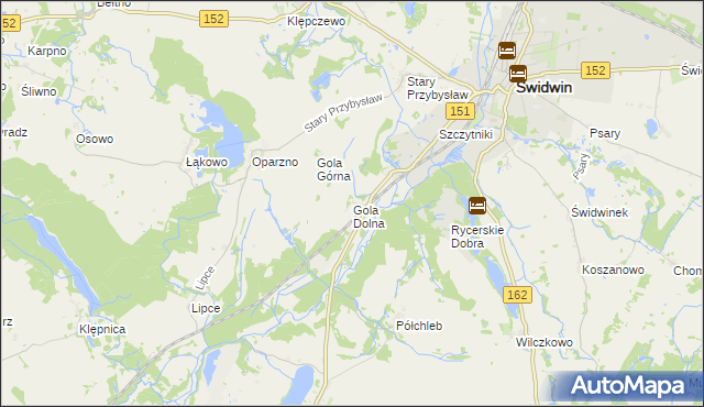 mapa Gola Dolna, Gola Dolna na mapie Targeo
