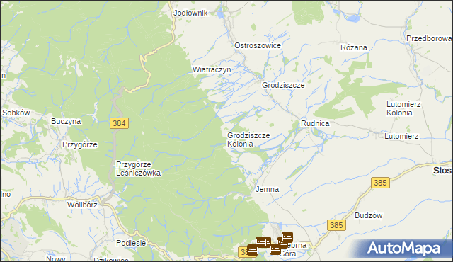 mapa Grodziszcze Kolonia, Grodziszcze Kolonia na mapie Targeo