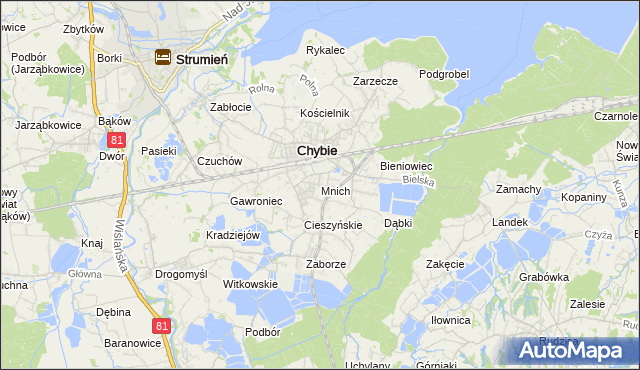 mapa Mnich, Mnich na mapie Targeo