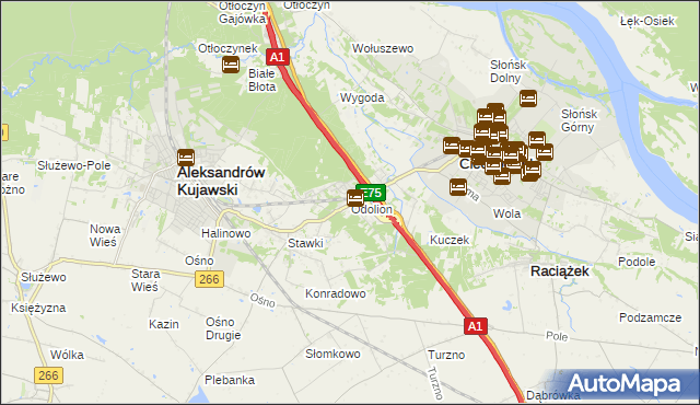 mapa Odolion, Odolion na mapie Targeo