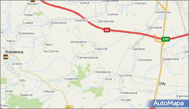 mapa Olszynka gmina Orły, Olszynka gmina Orły na mapie Targeo
