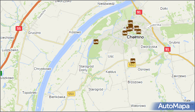 mapa Panieński Ostrów, Panieński Ostrów na mapie Targeo
