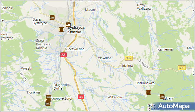 mapa Pławnica, Pławnica na mapie Targeo