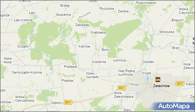 mapa Stary Goniwilk, Stary Goniwilk na mapie Targeo