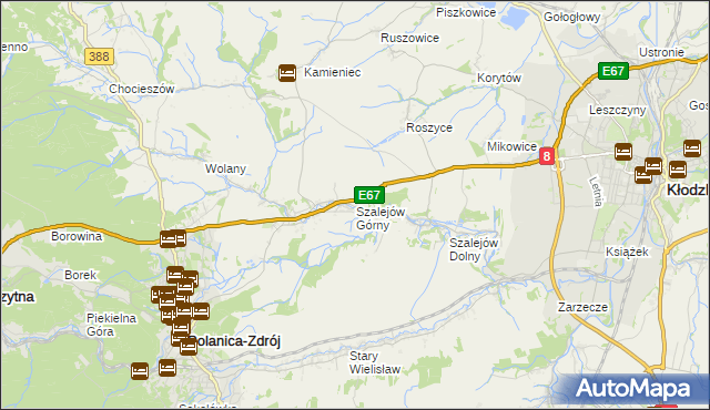 mapa Szalejów Górny, Szalejów Górny na mapie Targeo