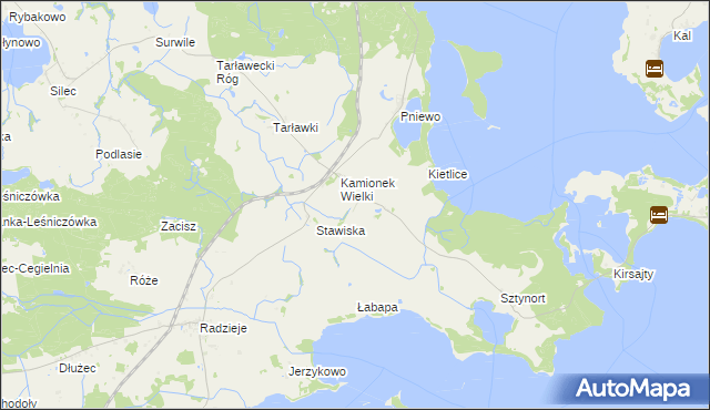 mapa Sztynort Mały, Sztynort Mały na mapie Targeo